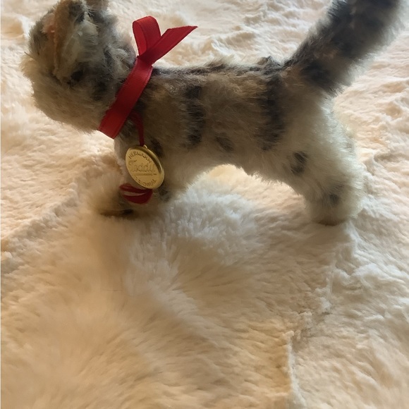 Vintage Hermann Stuffed Genuine Mohair Kitty / Kitten / Cat - Picture 12 of 16